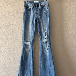 Kancan Distressed Bootcut Jean